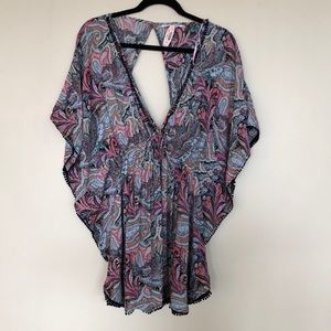 Victoria Secret beach cover up w/  bikini bottom